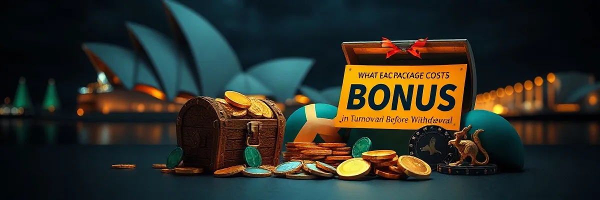 What Each Package Costs in Turnover Before Withdrawal — casino bonuses in Australia